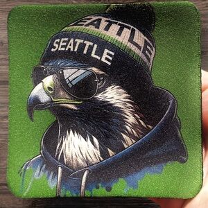 Seattle Seahawks Mascot Coasters
1 for $6 or 4 for $25